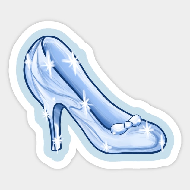 Glass Slipper Sticker by Emilywiebe